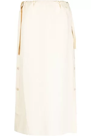 Totême Side-button drawstring midi skirt