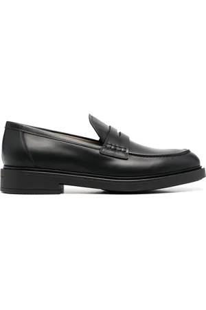 Gianvito Rossi Leather penny loafers
