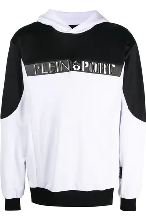 Philipp Plein Logo-lettering long-sleeved hoodie