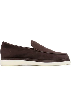 Fratelli Rossetti Calf-suede slip-on loafers