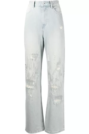 Musium Div. Straight-leg distressed denim jeans