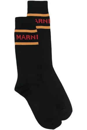Marni Contrast-trim logo socks
