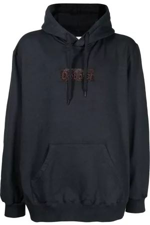 DOUBLET Logo-patch cotton hoodie