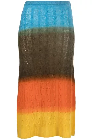 Etro Cable-knit midi skirt