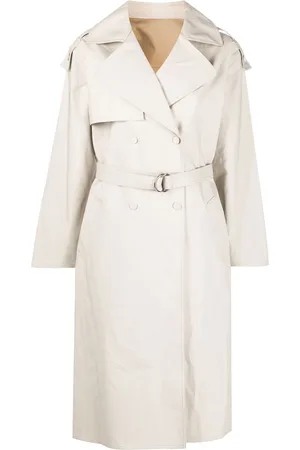 YVES SALOMON Silk belted trench coat