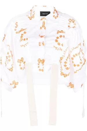 Simone Rocha Bow Wreath adjustable cropped blouse