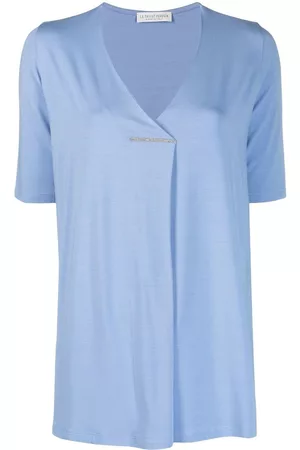 LE TRICOT PERUGIA Stitched-fold shortsleeved T-shirt