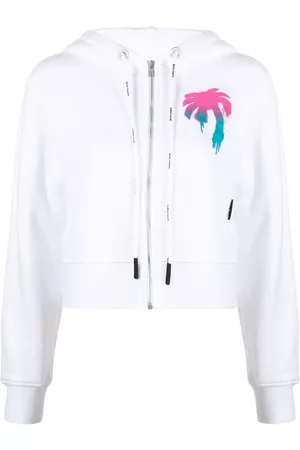 Palm Angels Logo-print cotton hoodie