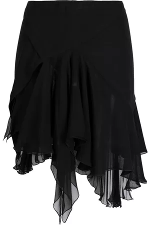 VERSACE Asymmetric pleated skirt
