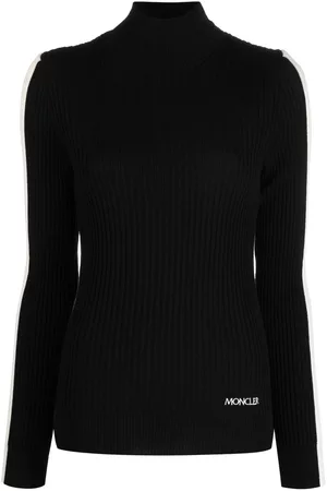 Moncler Ribbed stripe-detail jumper