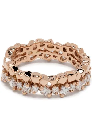 Suzanne Kalan 18kt rose diamond eternity band ring