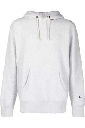 Champion Men Jumpers - Logo-patch pullover hoodie