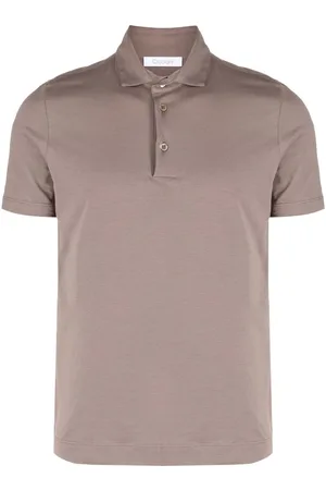 Cruciani Men Polo Shirts - Slub-texture polo shirt