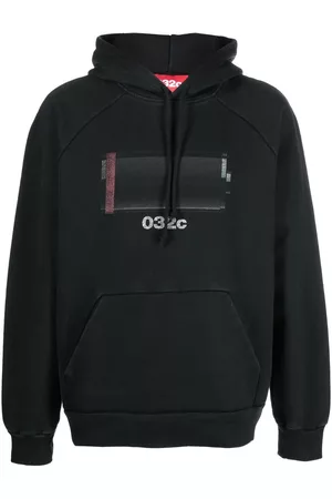 032c Graphic-print drawstring hoodie