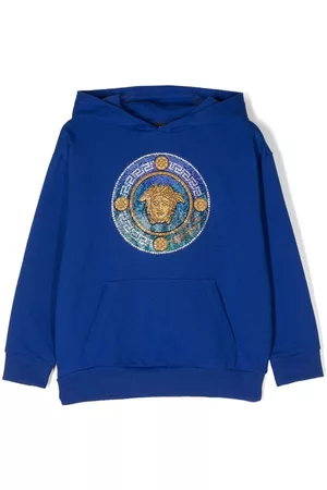 VERSACE Rhinestone-embellished Medusa hoodie