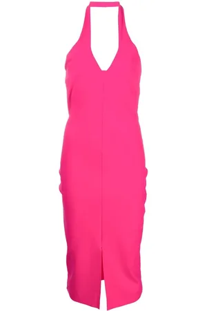 CHIARA BONI Halterneck cut-out detail dress