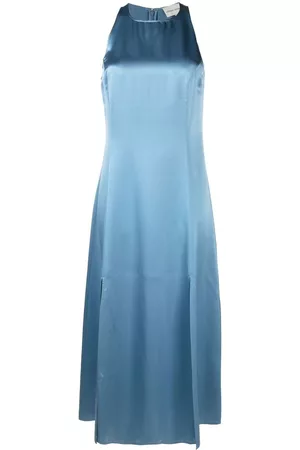 Loulou Studio Satin-finish silk midi dress