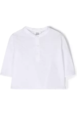DOUUOD KIDS Crew-neck crop-sleeve shirt