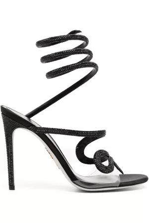 RENE CAOVILLA Snake embellished sandals