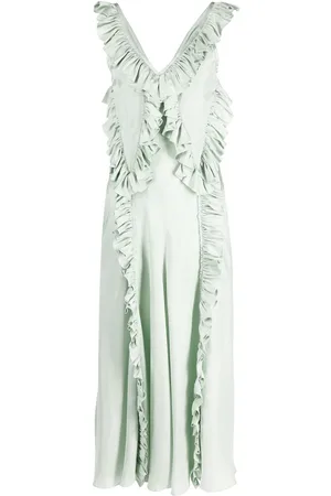 Jil Sander Ruffle detailing maxi dress
