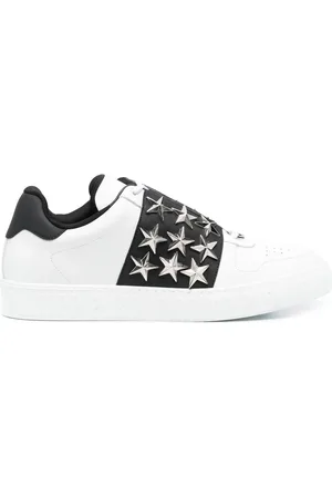 Philipp Plein Leather star studded sneakers