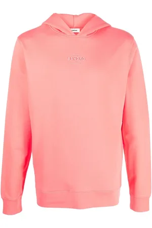 Sandro Men Sweatshirts - Cotton logo-patch hoodie
