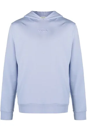 Sandro Men Sweatshirts - Boutique raised-logo hoodie