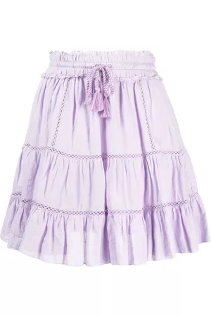 Marant Etoile Drawstring-waist tiered skirt