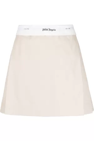 Palm Angels Reverse waistband pleated miniskirt