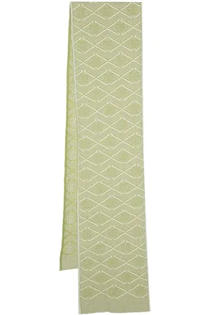 Barrie Monogram cashmere- lambs wool blend scarf