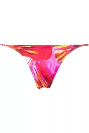 Louisa Ballou Abstract-pattern low-rise bikini bottoms