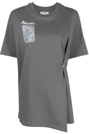 Musium Div. Graphic-print gathered T-shirt