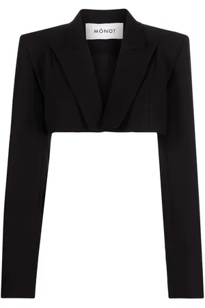 Monot Cropped single-breasted blazer