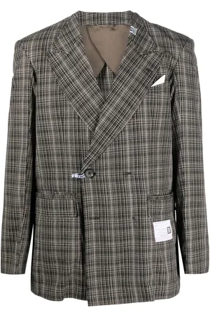Maison Mihara Yasuhiro Checked-pattern blazer