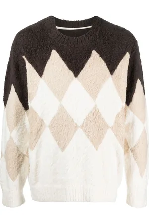 SACAI Argyle-check-pattern sweatshirt