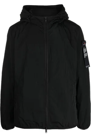 Peuterey Men Jackets - Logo-patch sleeve hooded jacket