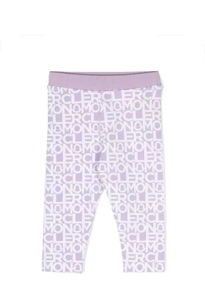 Moncler Girls Leggings - Logo-print stretch-cotton leggings
