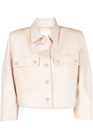 DROME Cropped leather jacket