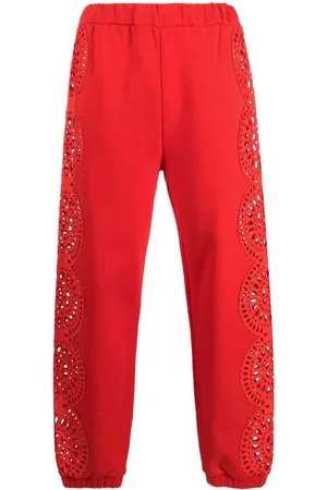 Stella McCartney Broderie-anglaise track pants