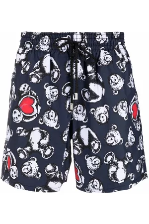 Palm Angels X Vilebrequin bear-print swim shorts
