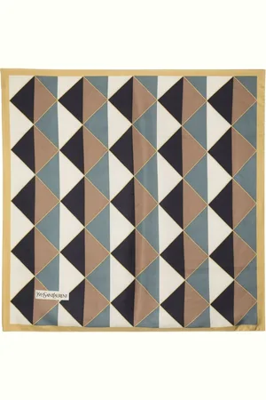 Saint Laurent Geometric-print silk scarf