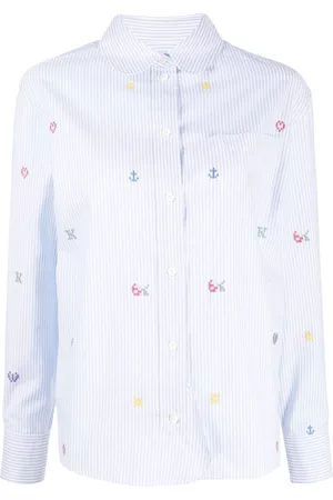 Kenzo Pixel-print striped shirt