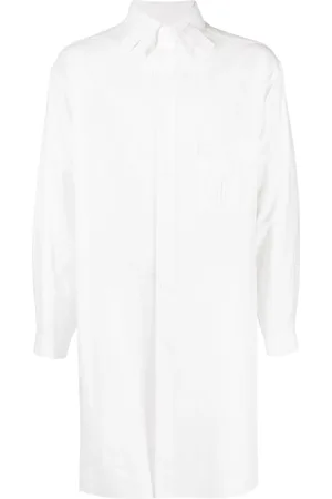 YOHJI YAMAMOTO Tab-collar long shirt