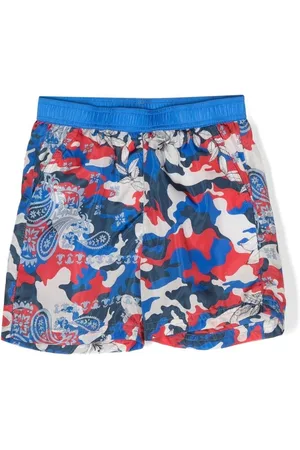 Moncler Swim Shorts - All-over print swim shorts