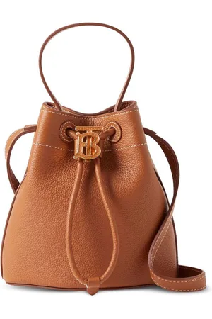 Burberry Grained-leather bucket bag