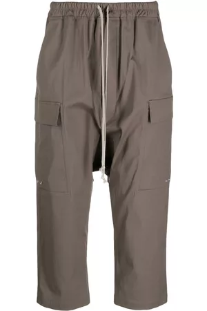 Rick Owens Stretch-cotton drop-crotch trousers