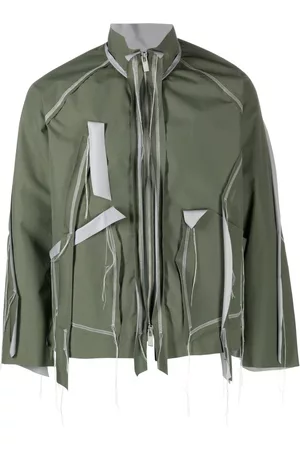 Sulvam Distressed layered jacket
