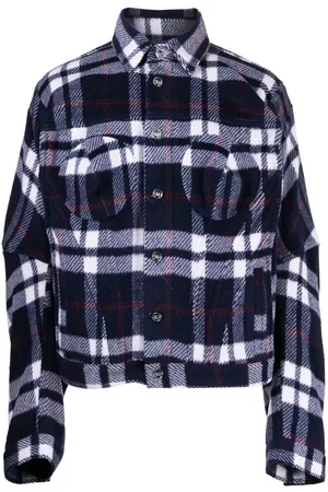 Natasha Zinko Plaid-check print shirt jacket