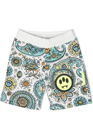 BARROW Graphic-print cotton shorts
