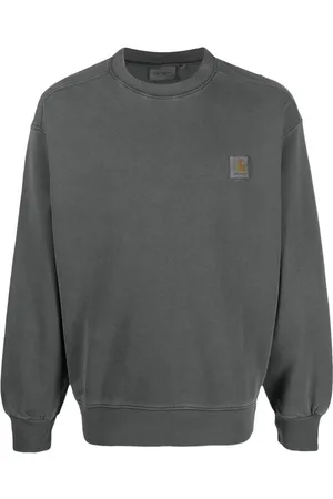 Carhartt Plain logo-patch cotton sweatshirt